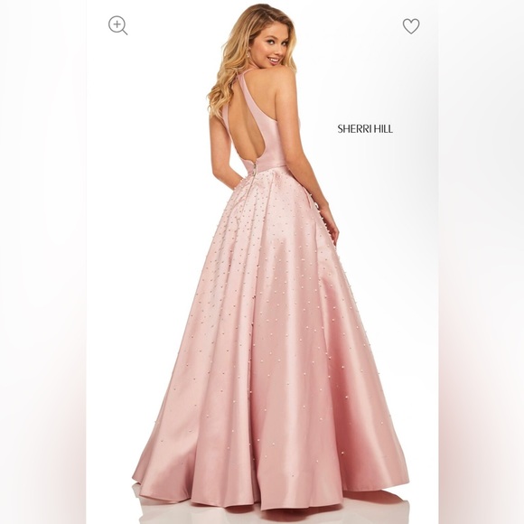 Pink Sherri Hill Prom Dress Size 4 - Picture 2 of 2